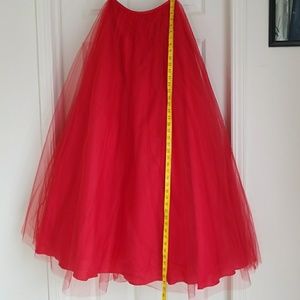 Jovani Tulle formal/casual red skirt